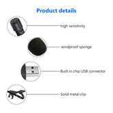 USB Girişli Bilgisayar Laptop PC Mac Youtuber Yaka Mikrofonu